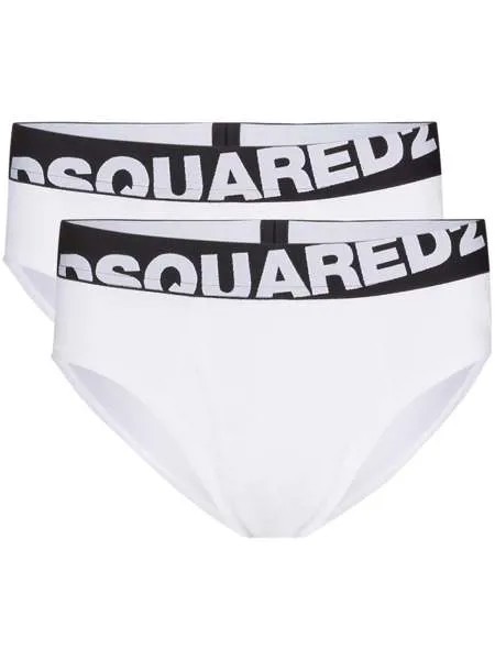 Dsquared2 комплект из двух трусов-брифов с логотипом
