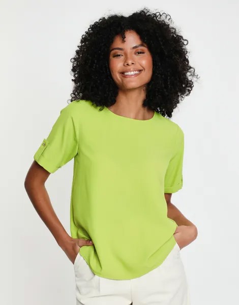 Блуза Threadbare nshirt THB Camilla T Shirt Blouse, зеленый