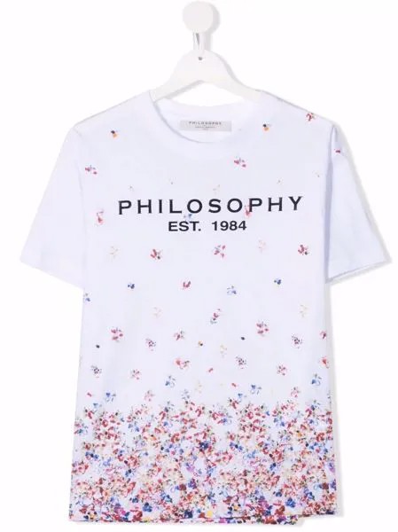 Philosophy Di Lorenzo Serafini Kids футболка с цветочным принтом