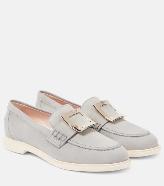 Кожаные лоферы Viv' Rangers Roger Vivier, серый