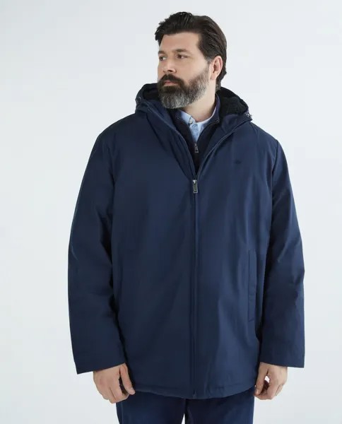Мужская куртка большого размера с капюшоном Dockers, темно-синий