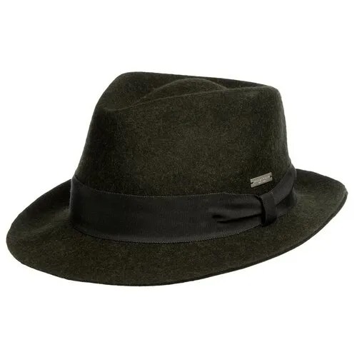 Шляпа федора SEEBERGER арт. 70424-0 FELT FEDORA (оливковый), Размер:59