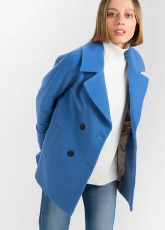 Пальто женское ElectraStyle 2-8117/10-128 голубое 40 RU
