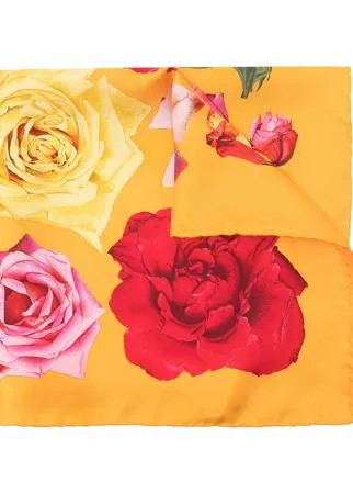 Gucci Pre-Owned шелковый платок с цветочным принтом