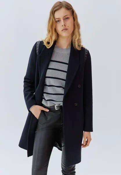 Пальто классическое MANTEAU TA STRAIGHT IKKS, цвет marine