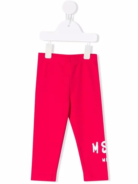 MSGM Kids легинсы с логотипом