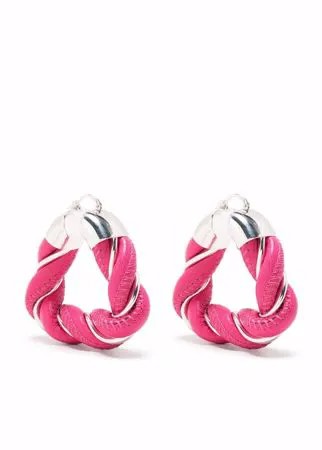 Bottega Veneta витые серьги-кольца