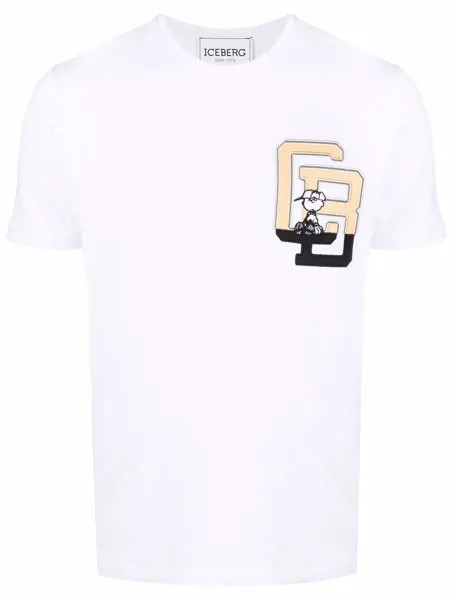 Iceberg футболка с вышивкой Charlie Brown
