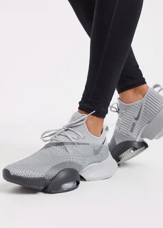 Серые кроссовки Nike Training Air Zoom SuperRep-Серый