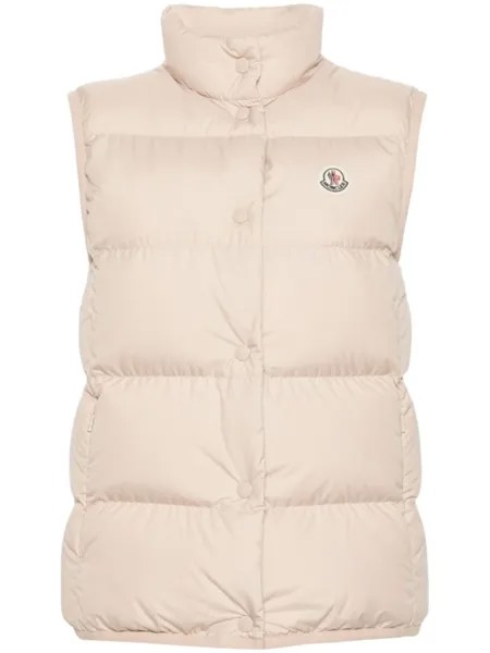Moncler дутый жилет Badia, нейтральный цвет