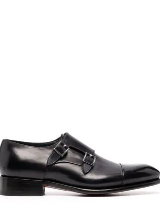 Santoni туфли монки с пряжками
