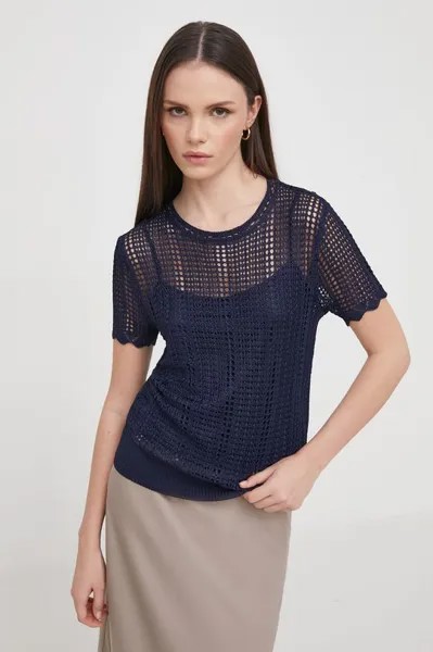 Блузка Lauren Ralph Lauren, темно-синий