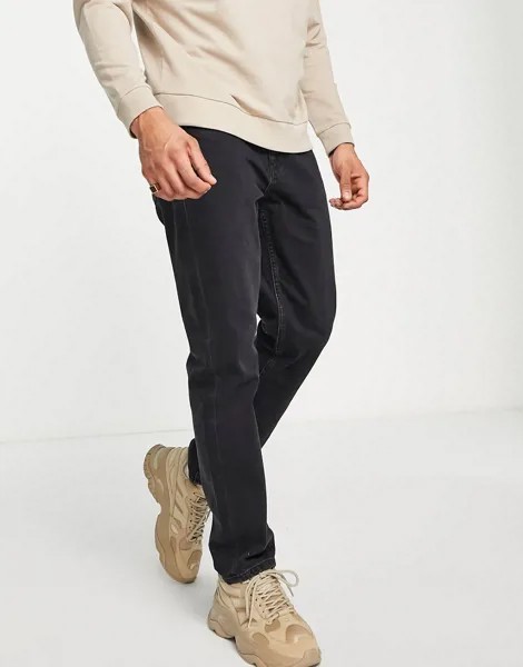Черные выбеленные джинсы ASOS DESIGN-Черный цвет