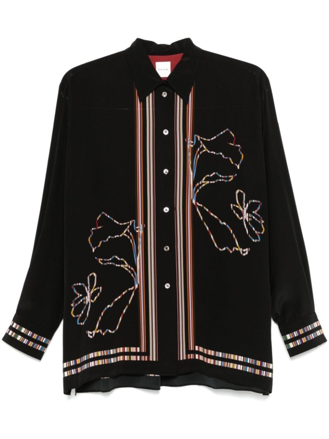 Paul Smith рубашка Signature Stripe Magnolia, черный