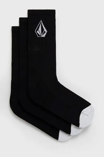 Носки (3 пары) Volcom, черный