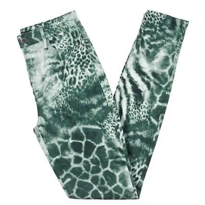 Женские зеленые повседневные узкие брюки Guess by Marciano Animal Shake 25 BHFO 9955