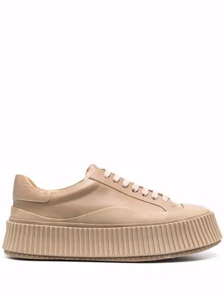 Jil Sander ribbed-sole low-top sneakers