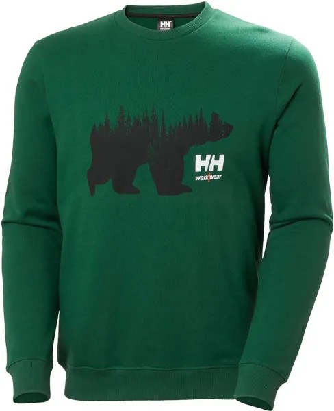 Пуловер Helly Hansen Logo Sweatshirt, зеленый