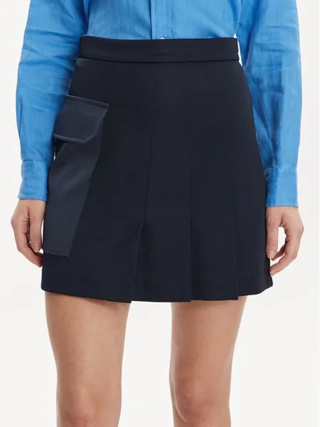 Мини-юбка стандартного кроя Max&Co., синий
