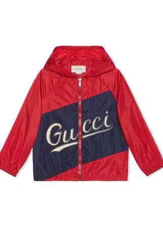 Gucci Kids куртка с вышитым логотипом