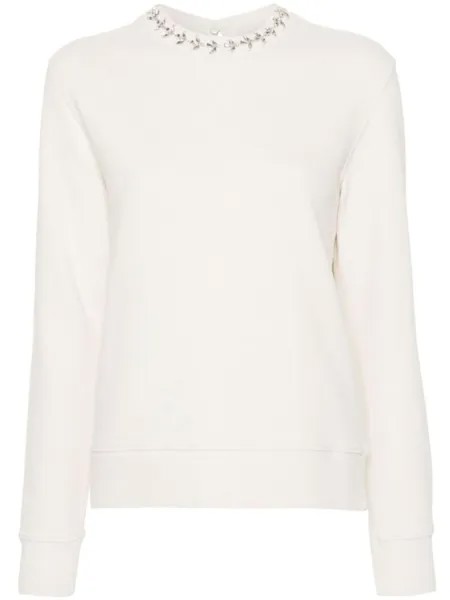 Golden Goose толстовка с кристаллами, нейтральный цвет