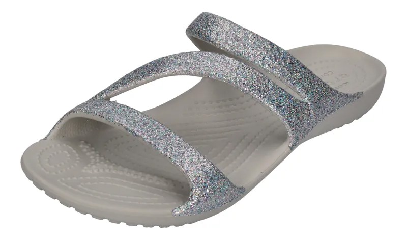 Сандалии Crocs Kadee Glitter Sandal 207315 040, серебристый