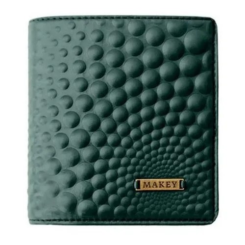 Кошелек МАКЕЙ 142-08-50, фактура тиснение, зеленый