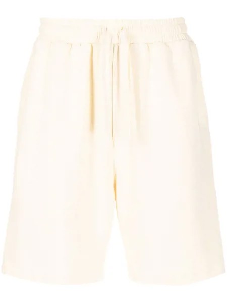 Nanushka drawstring organic cotton track shorts