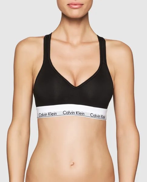 Женский спортивный бюстгальтер Calvin Klein с верхом без косточек Calvin Klein, черный