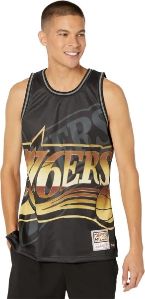 Майка Mitchell & Ness NBA Big Face 4.0 Fashion Tank 76ers, черный