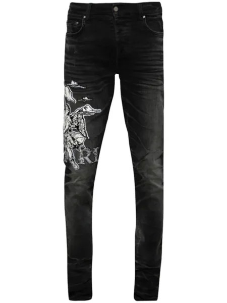 AMIRI узкие джинсы Angel, черный