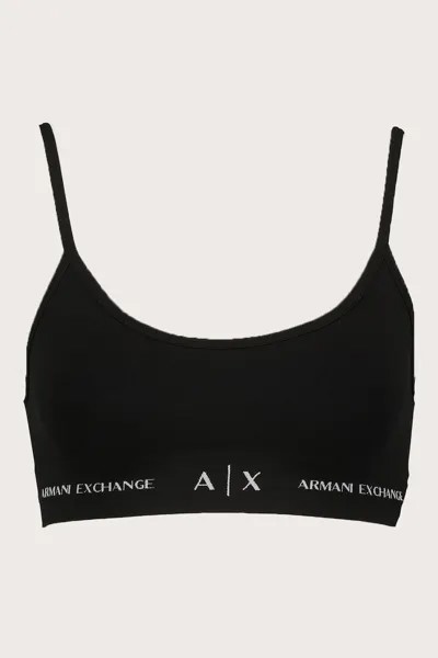 Бралет с логотипом Armani Exchange, черный