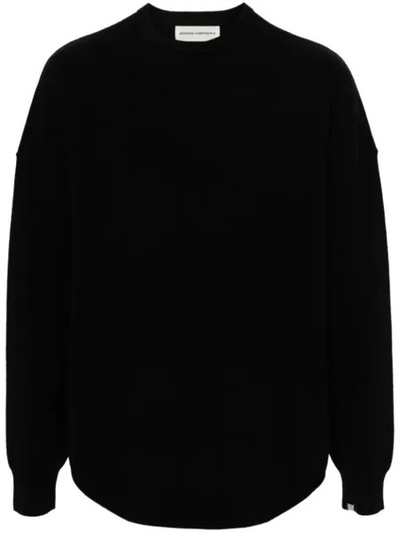 Extreme cashmere свитер ребристого плетения, черный
