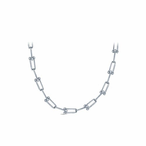 Колье Diamant online, серебро, 925 проба, фианит, длина 45 см., прозрачный