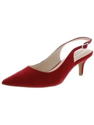 ALFANI Женские красные туфли-лодочки Babbsy Кожаные туфли на каблуке с острым носком и пряжкой, 7 м