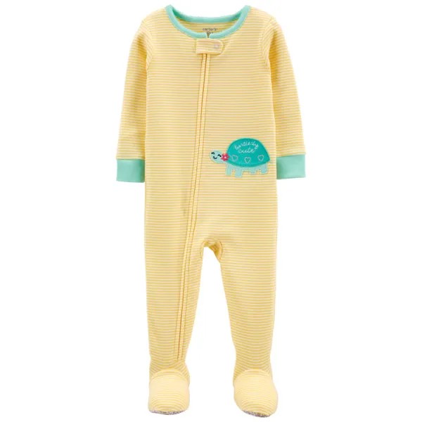 Carter's Комбинезон для девочки в полоску с черепашкой 1L727613/2L727612