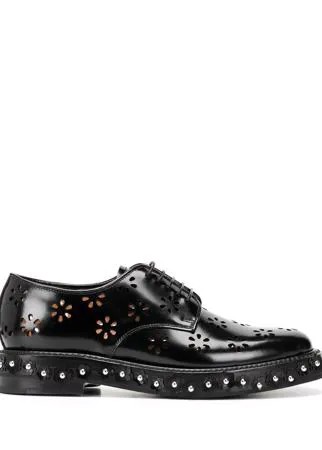 Comme Des Garçons Noir Kei Ninomiya туфли на шнуровке с аппликацией