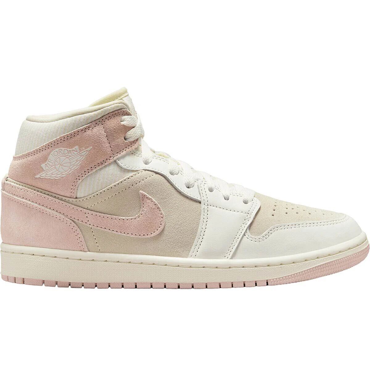 Кроссовки WMNS Air Jordan 1 Mid SE, цвет Coconut Milk/Legend Pink-Sail