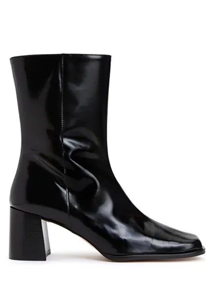 Черные женские кожаные ботинки karin Flattered