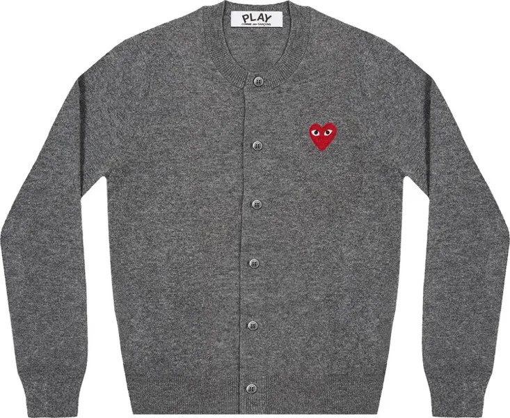 Кардиган Comme des Garçons PLAY Heart Cardigan 'Grey', серый