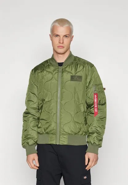 Бомбер Alpha Industries, шалфей/зеленый