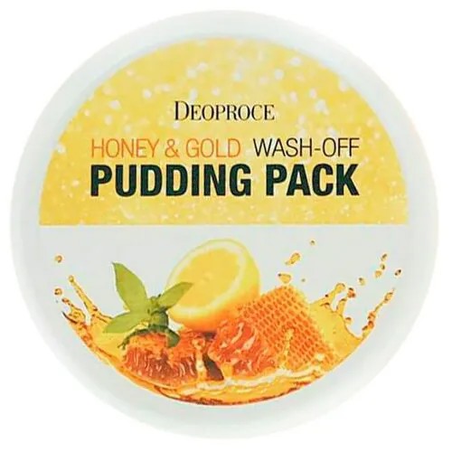 Deoproce Маска Honey & Gold Wash-off Pudding Pack с медом и золотом, 110 г