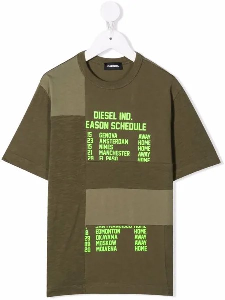 Diesel Kids футболка в технике пэчворк