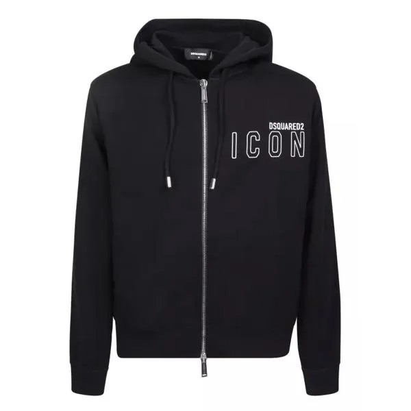 Футболка black zipped hoodie neutrals Dsquared2, бежевый