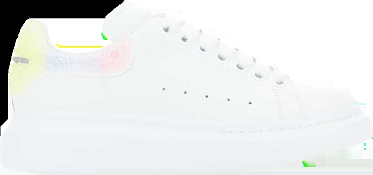 Кроссовки Alexander McQueen Wmns Oversized Sneaker 'White Multi-Color Crystal', белый