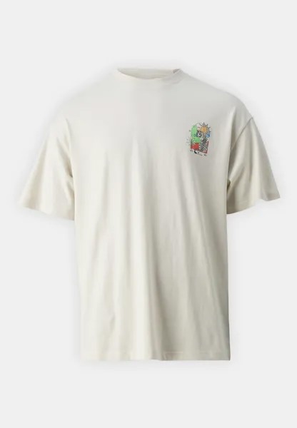 Футболка с принтом Jorelection Tee Crew Neck Unisex Jack & Jones, кремовый
