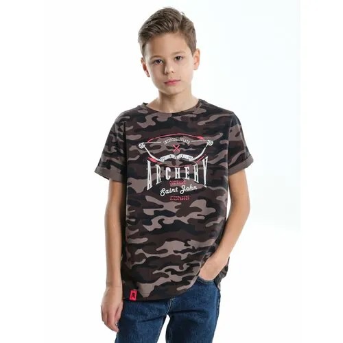 Футболка Mini Maxi, размер 134, хаки