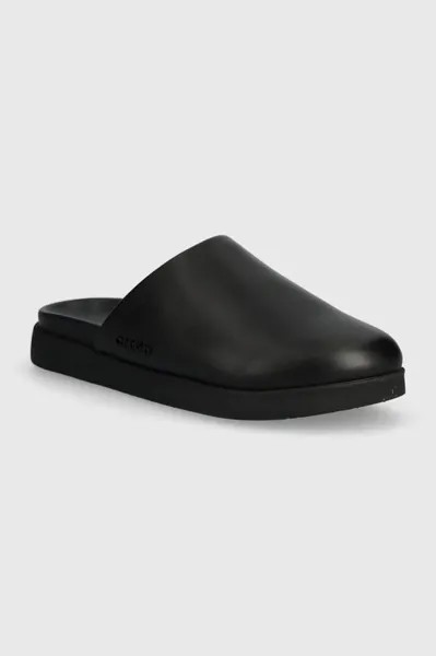 Кожаные шлепанцы Calvin Klein, черный