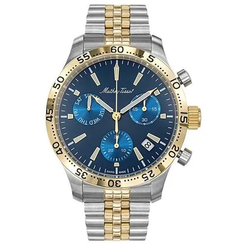 Швейцарские наручные часы Mathey-Tissot H1822CHBU с хронографом