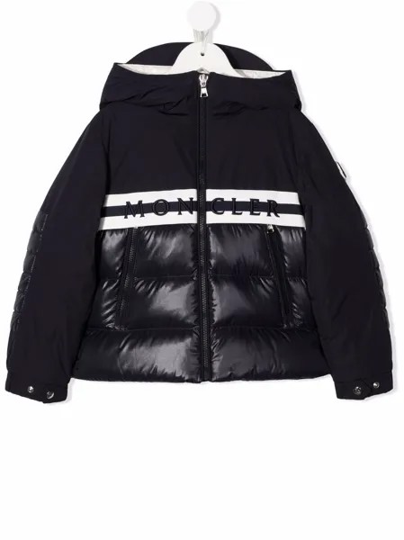 Moncler Enfant пуховик с капюшоном